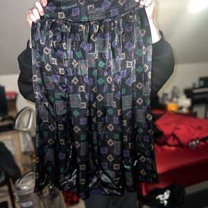 Liz Claiborne Multicolor Patterned Midi Skirt